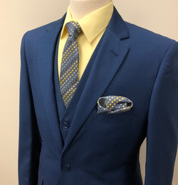 Suit with yellow shirt clearance
