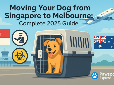 Singapore to Australia Dog Relocation Guide 2025 | Pawsport Express