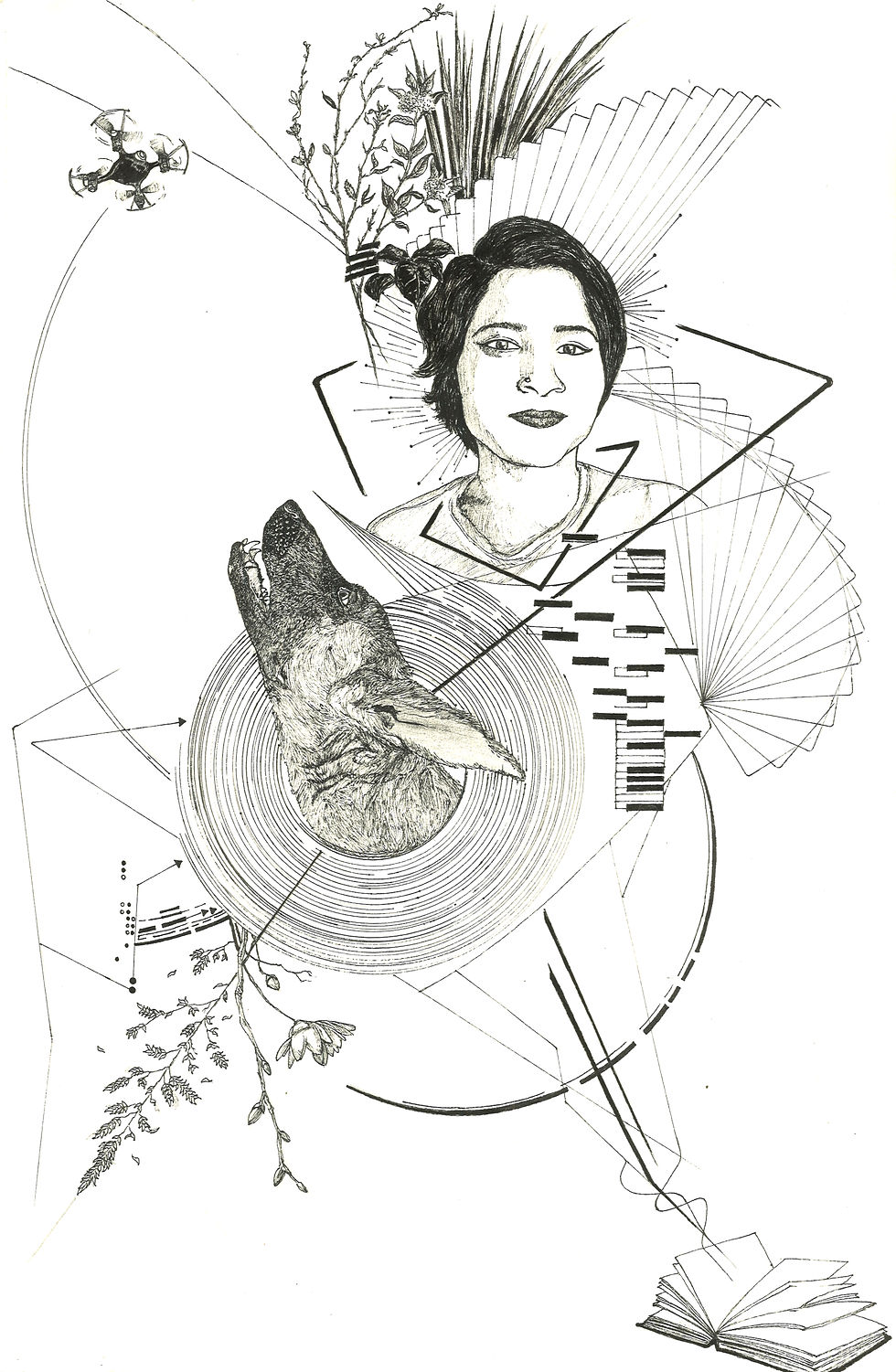 Geometric Equilibrium - Pen & Ink on cartridge paper | Lucid HQ