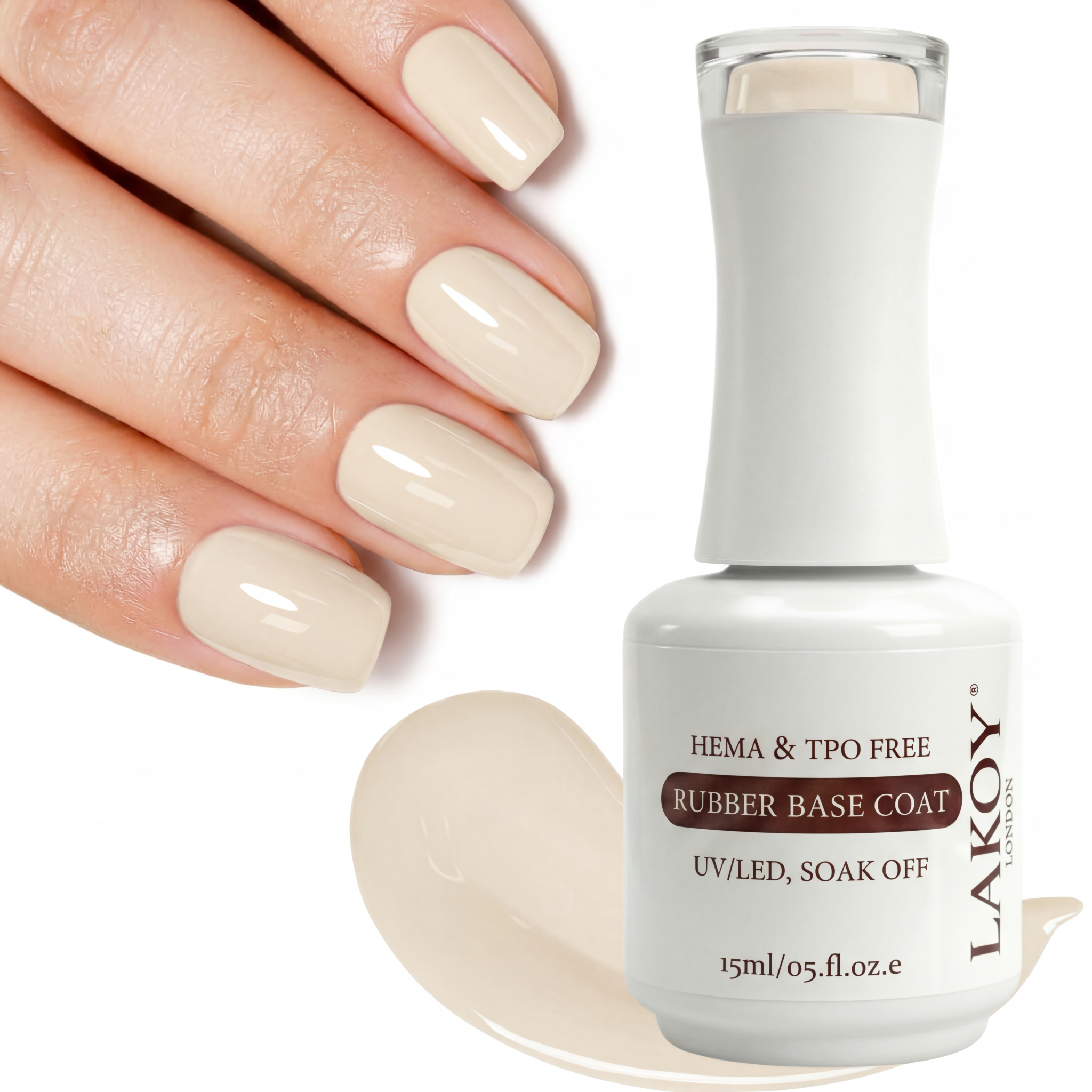 Rubber Base Coat-(Milky Nude)-15ml