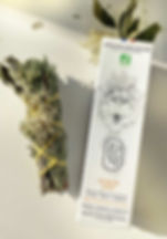 Baton de fumigation bio “Le Loup” avec plantes naturelles, pour purifier l’air et favoriser ouverture et connexion aux autr