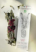 Baton de fumigation bio “Le Lièvre” avec plantes naturelles, pour purifier l’air et stimuler mouvement, vivacité et énergie