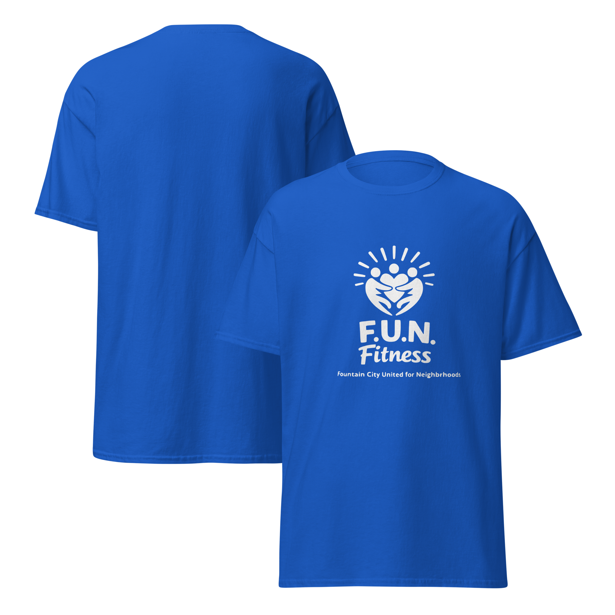 F.U.N. Fitness Tee - Blue (2xl-5xl)