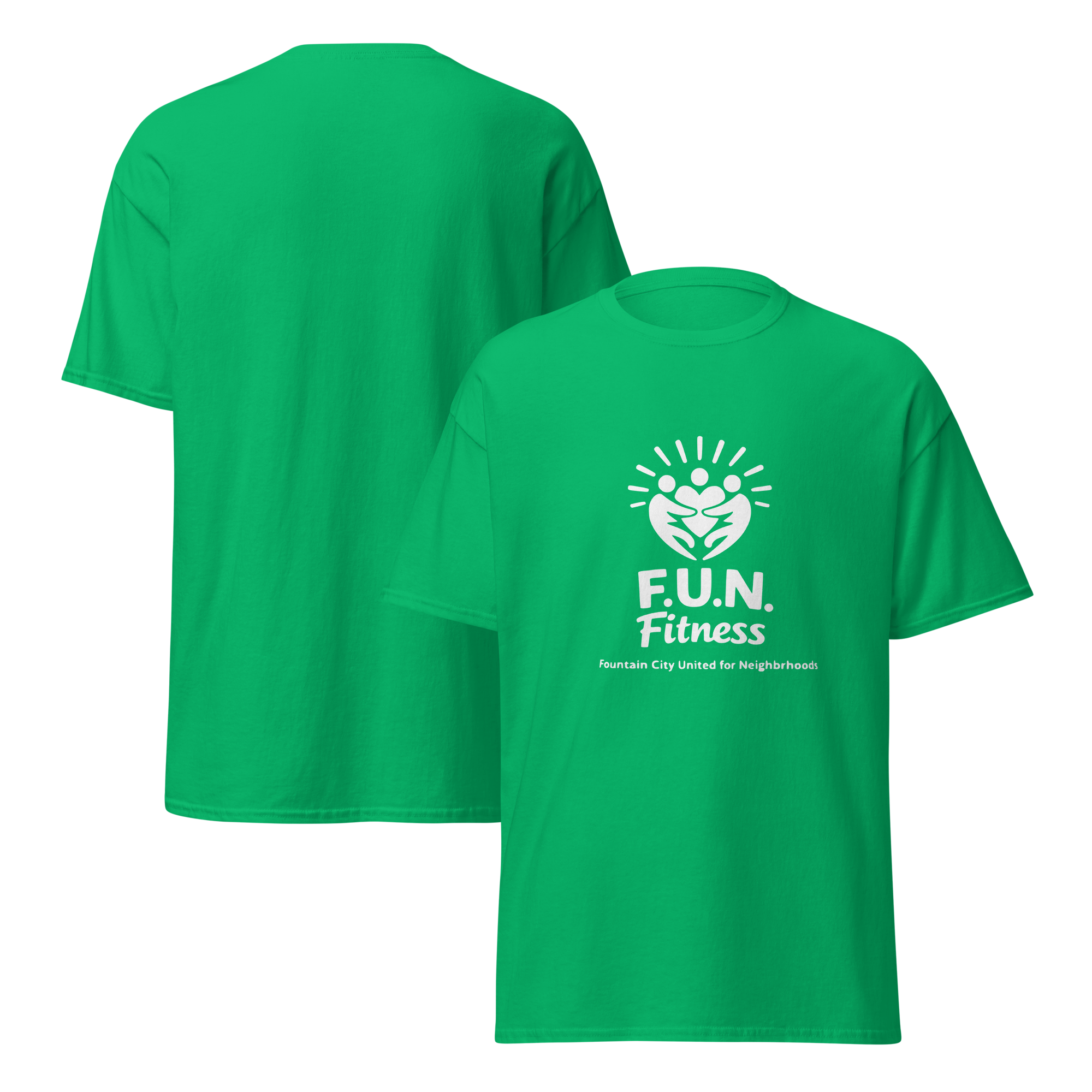 F.U.N. Fitness Tee - Green (2xl-5xl)
