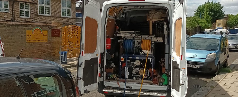 DTD Drainage blocked drain clearance using water jetting