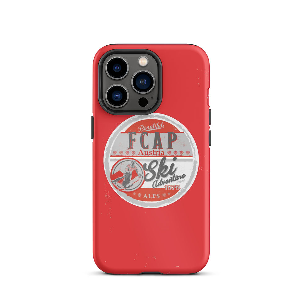 Thumbnail: Ski Adventure Logo iPhone Tough Case