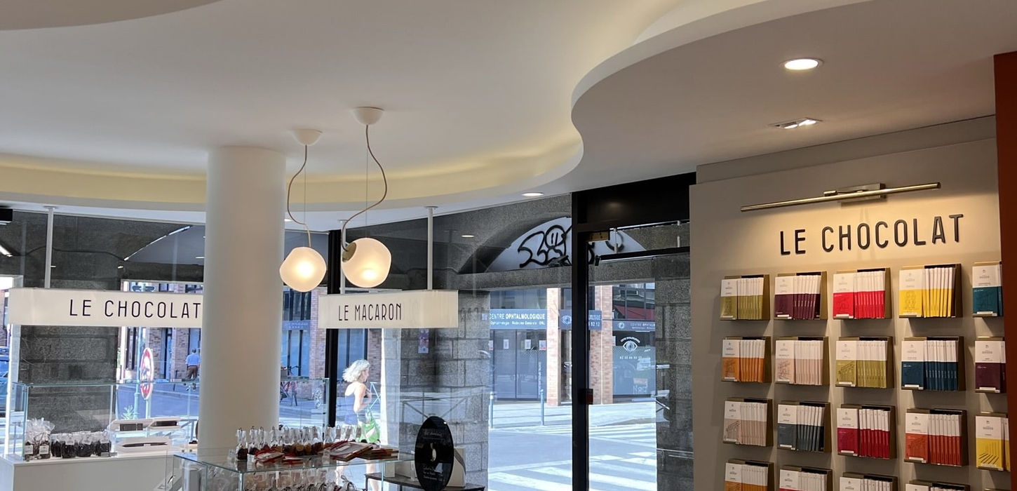 Travaux d'agencement artisans commercants chocolaterie, boulangerie, tabac,...) maitrise d'oeuvre rennes vitré 35