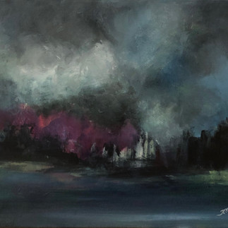 Docklands (Storm Skies Set), painted by Tina Clancy
