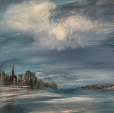Coastal Passage (25) Sea and Sky Series 20x16 tinaclancyart