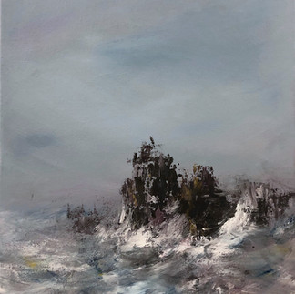 Outcrop (Sea and Sky Series, #14), painted by Tina Clancy