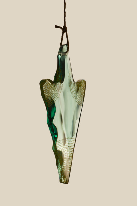 Glass sculpture "Amulet" by Quim i Txell
