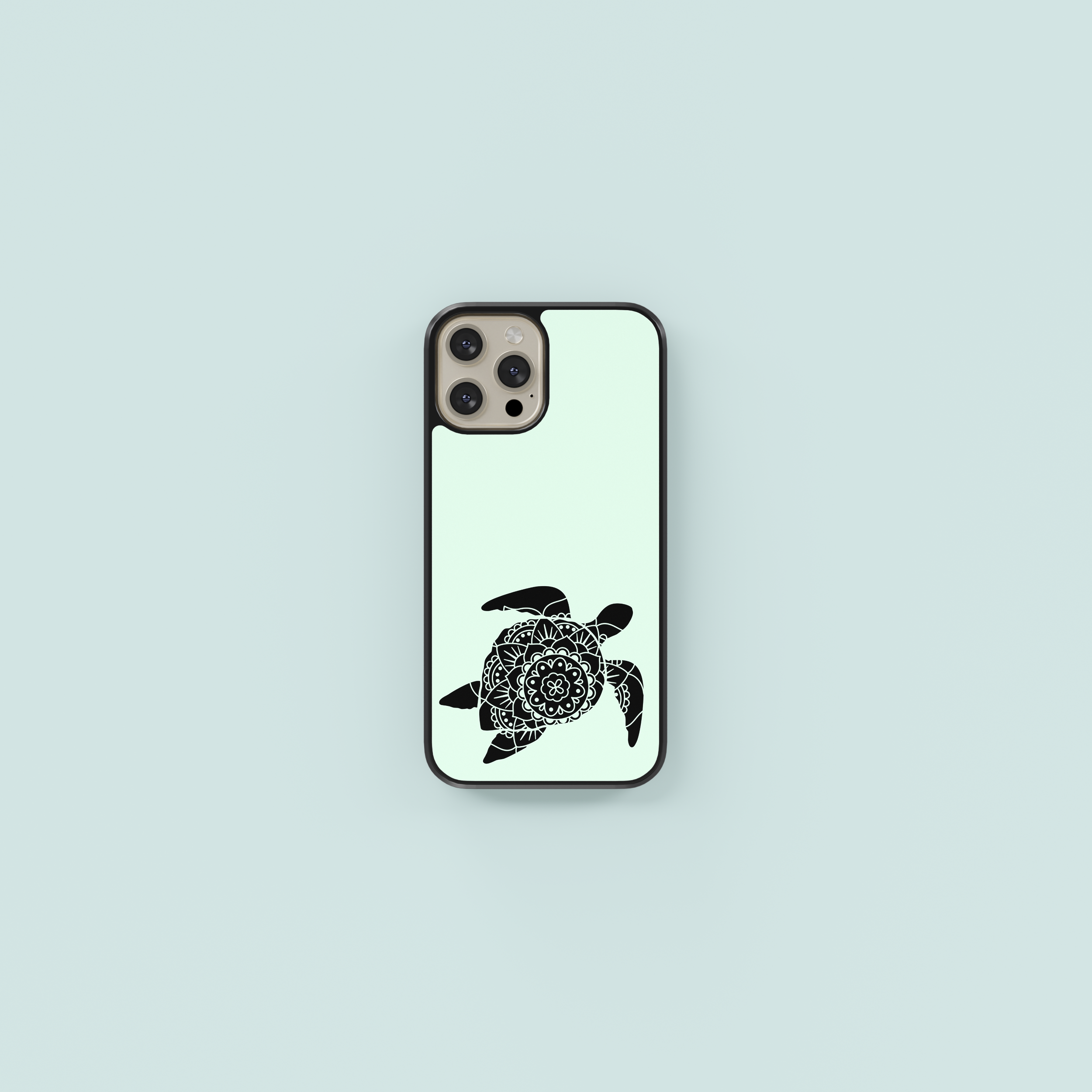 Teal & Turtle Phone Case