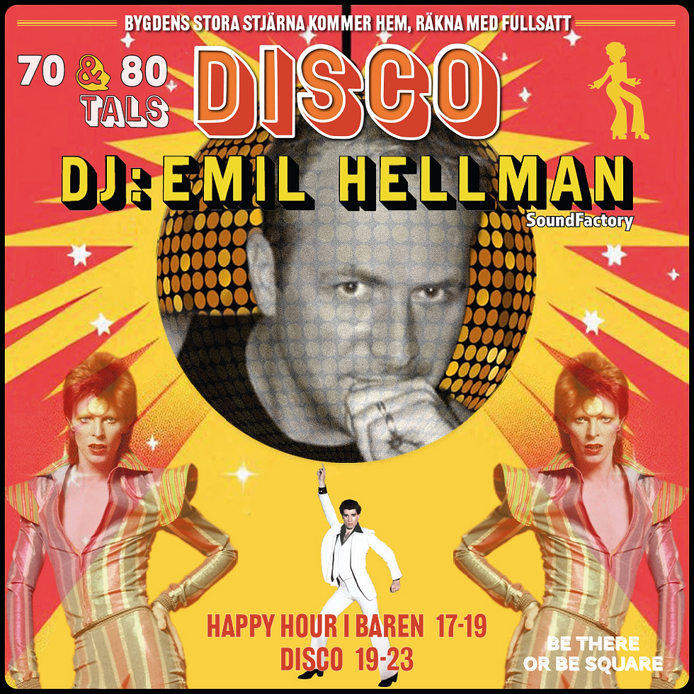 Disco - 70 & 80 tals musik med DJ Emil Hellman