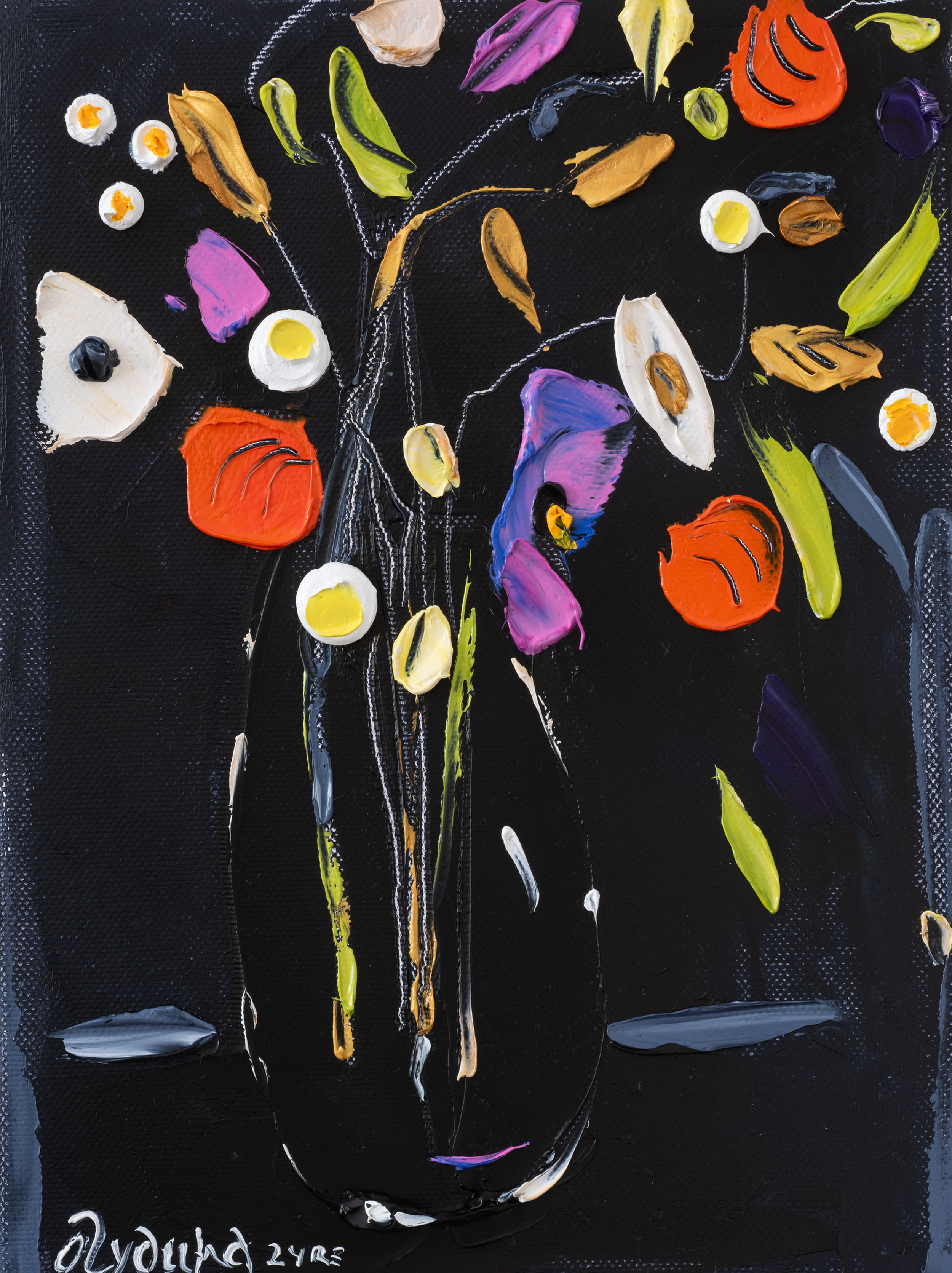 90’s Black Silk Coat by Dana Buchman main image 0