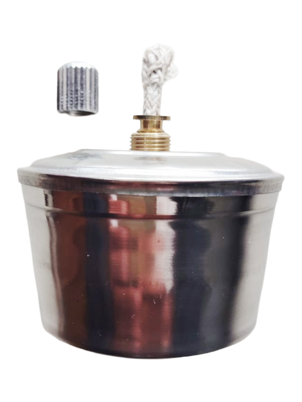 Thumbnail: Stainless Steel Spirit Lamp with Cotton Wick, 6x5.5cm