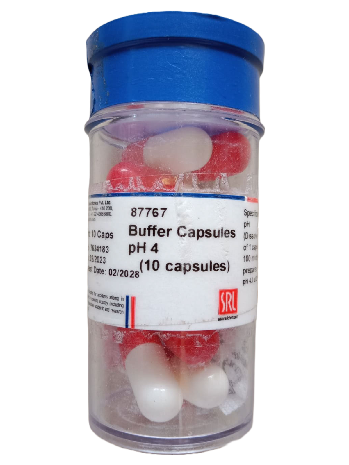 Buffer capsules pH 4 (Pack of 10 capsules), SRL
