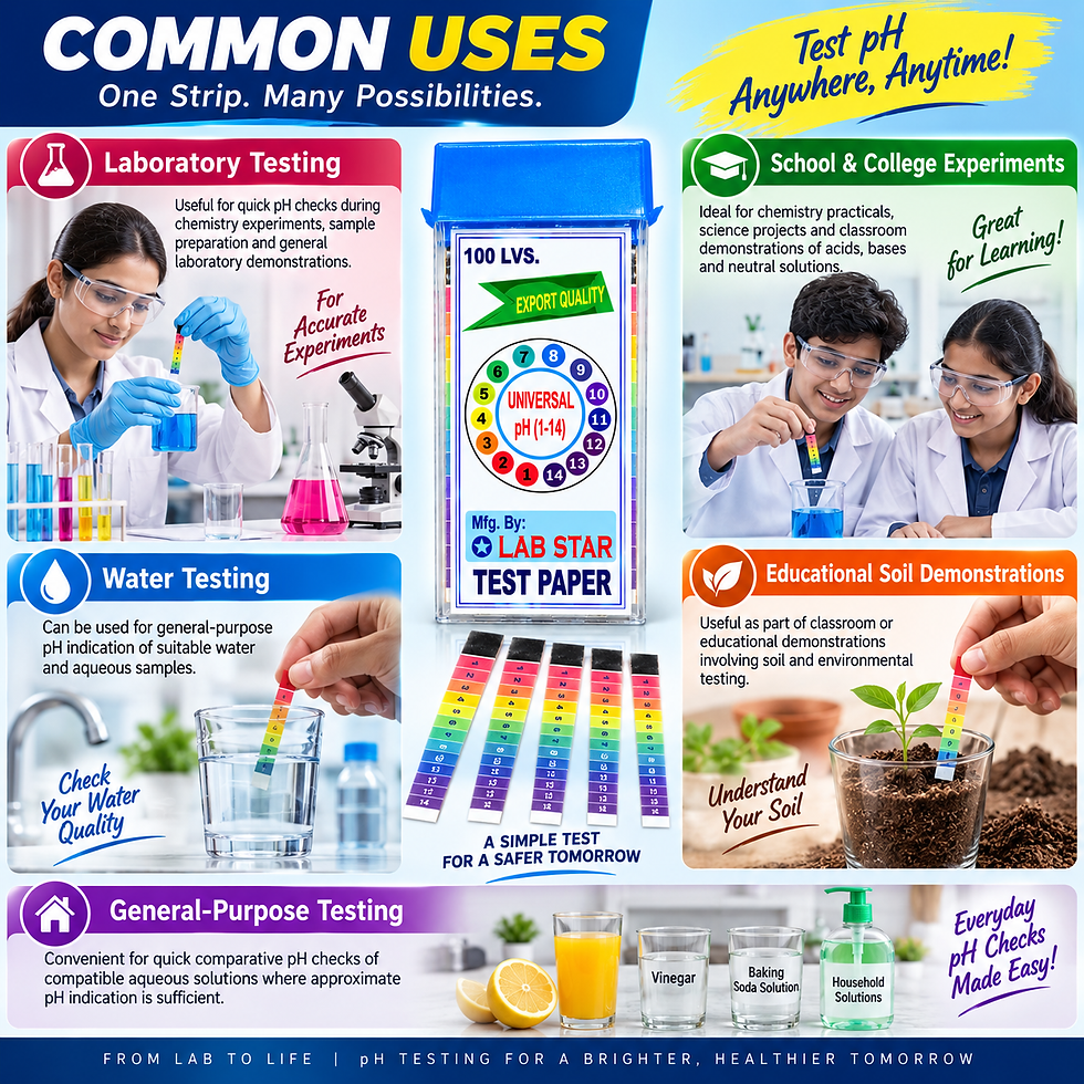 Thumbnail: Universal pH Test Paper Strips 1–14 pH, 100 Strips