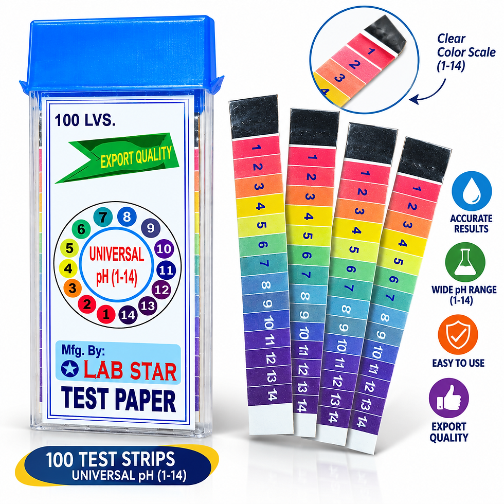 Thumbnail: Universal pH Test Paper Strips 1–14 pH, 100 Strips