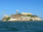 View of Alcatraz Island San Francisco from the ferry