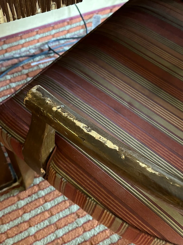Scratched Chair in room