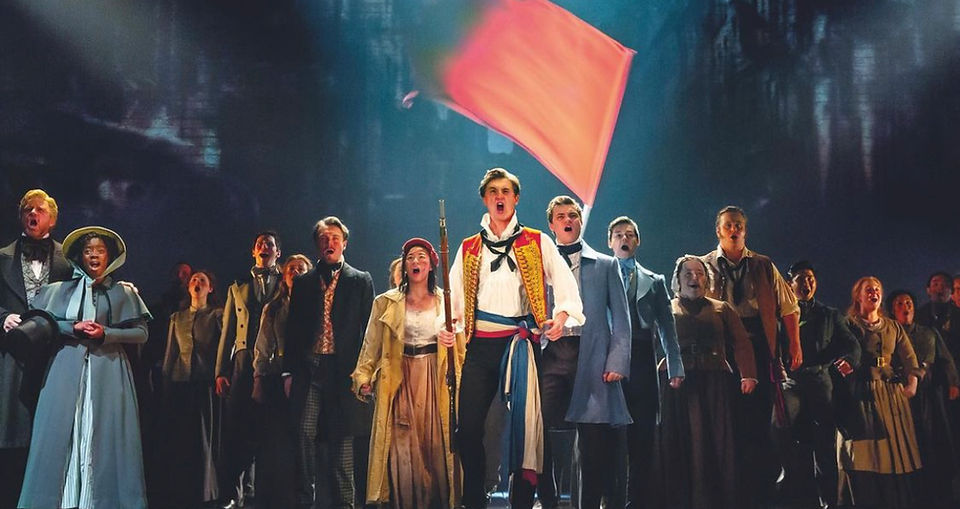 The cast of Les Miserables 