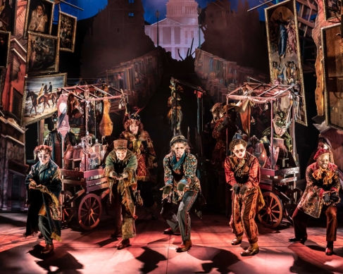 The cast on stage