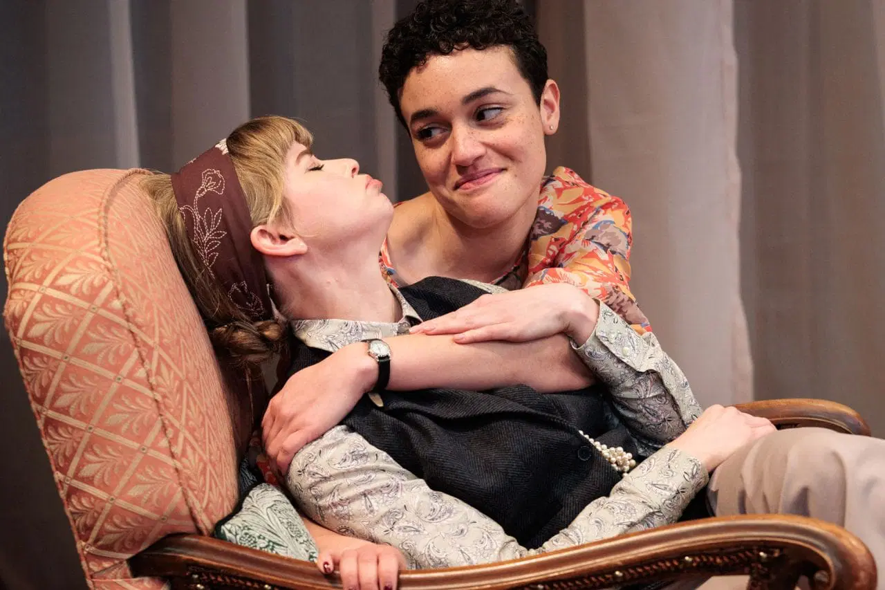 Gina Brambill as Olive and Lily Nichol as Sheila