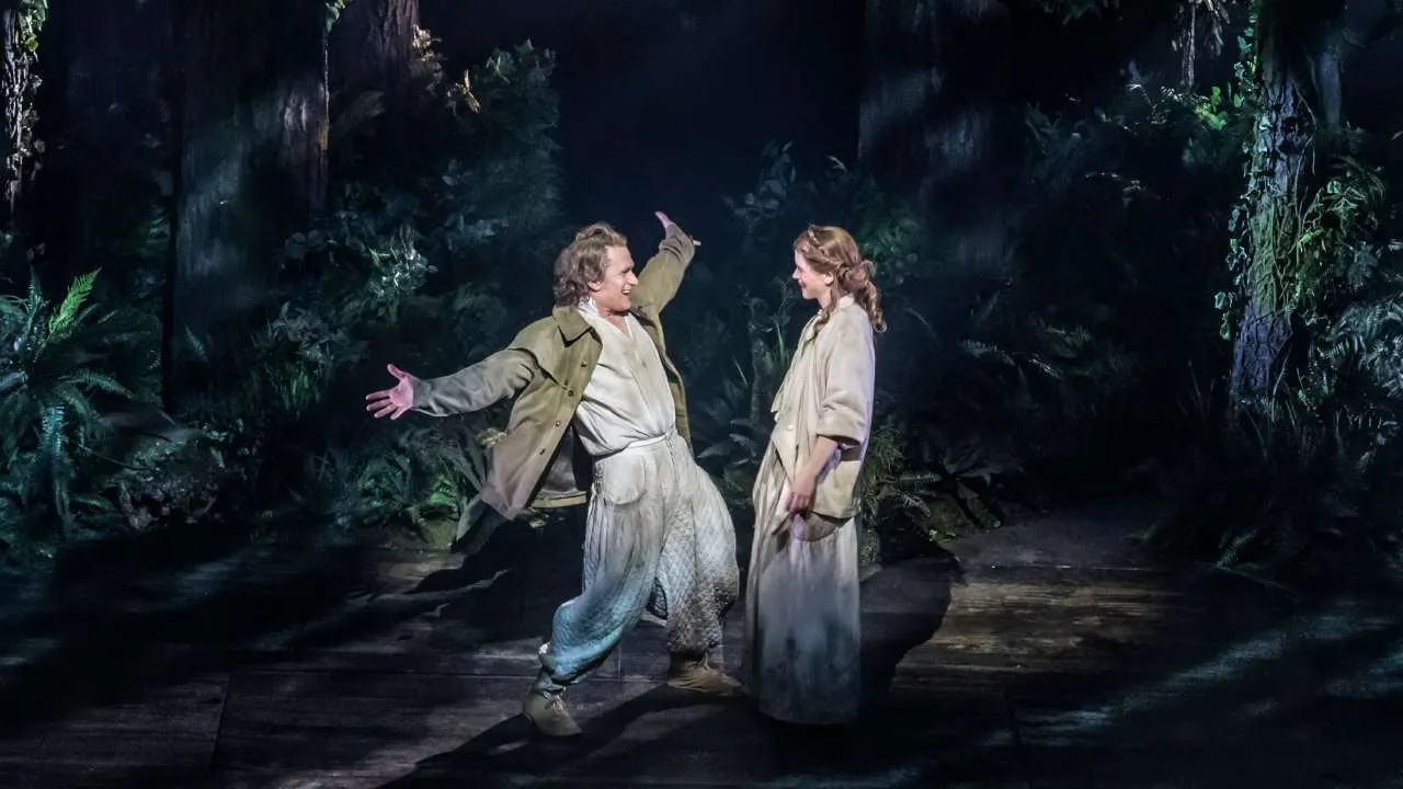 Jamie Parker and Katie Brayben as the Baker and bakers wife