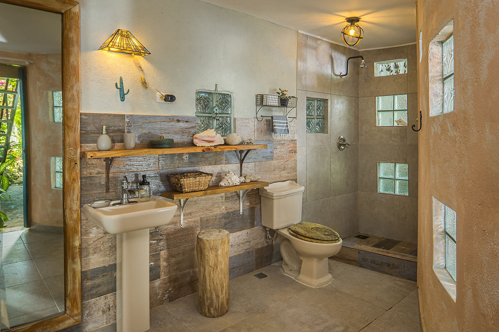 Cabarete Boutique Kite Hotel, Garden loft bathroom