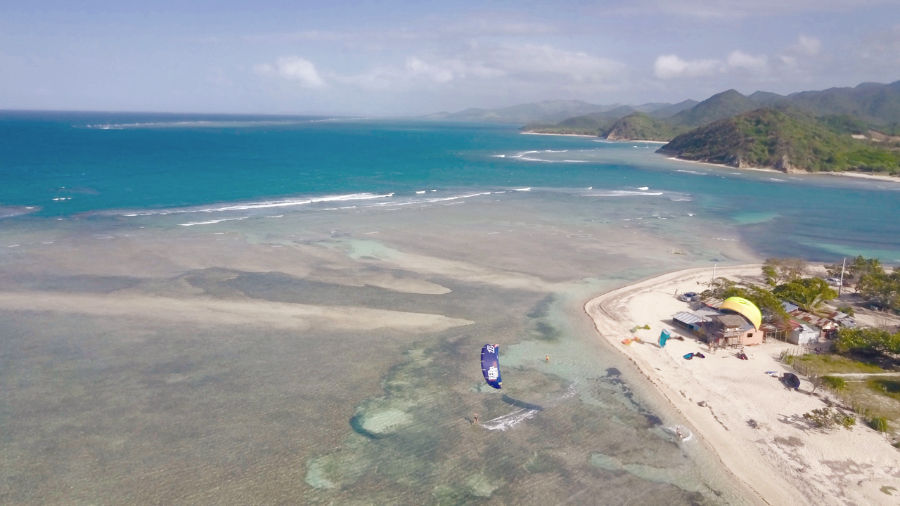 Kite Beun Hombre kite beach spot, Playa Buen Hombre, Dominican Republic