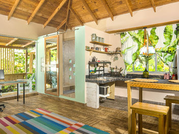 King Loft kitchen and workstation at Kite Buen Hombre Cabarete