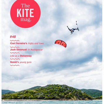 Kite Mag cover shot in Buen Hombre Kite beach