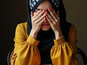 Création d'une image hyperréaliste - femme en prière