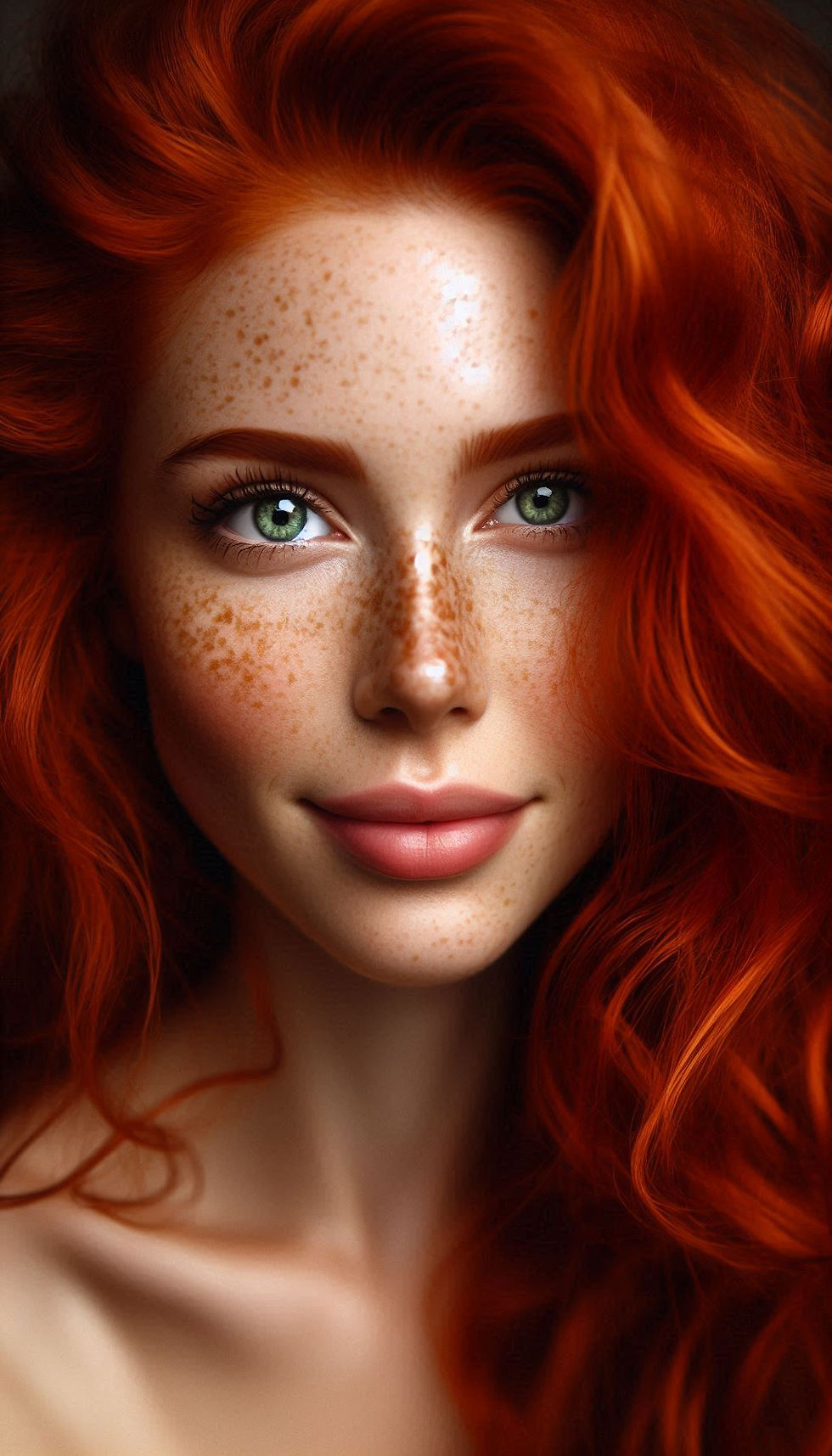 Dossier - un prompt différent résultat femme rousse