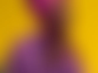 Création d'un moodboard femme noire à la peau foncée, coiffée d'un turban rose, pose devant un fond jaune vif.