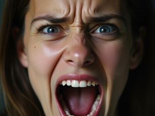 Pose expression de terreur