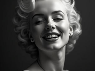Création d’une image hommage poétique à Marilyn