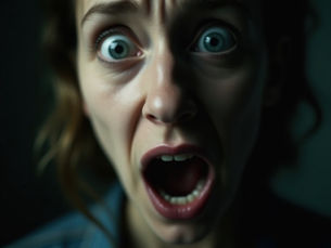 prompt création d,une image pour l'expression de la terreur