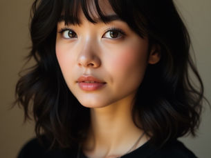 Création d'une image détaillée capture la beauté captivante d'une jeune femme portant un collier inscrit Artprenti