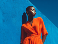 Chromatique audacieuse — le choc du bleu et de l’orange