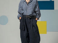 Création d'un moodboard Chemise à Carreaux et Pantalon Large