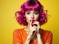 pose - regard direct avec un doigt pointé