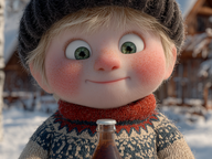 INNOCENCE ET VODKA : LE PARADOXE D'UNE SCÈNE HIVERNALE