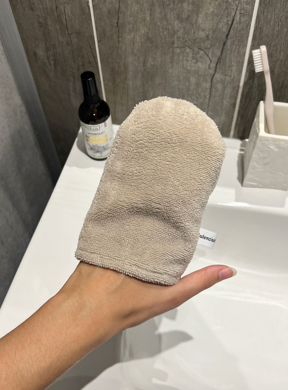 Miniature : Gant de toilette/démaquillant Galet