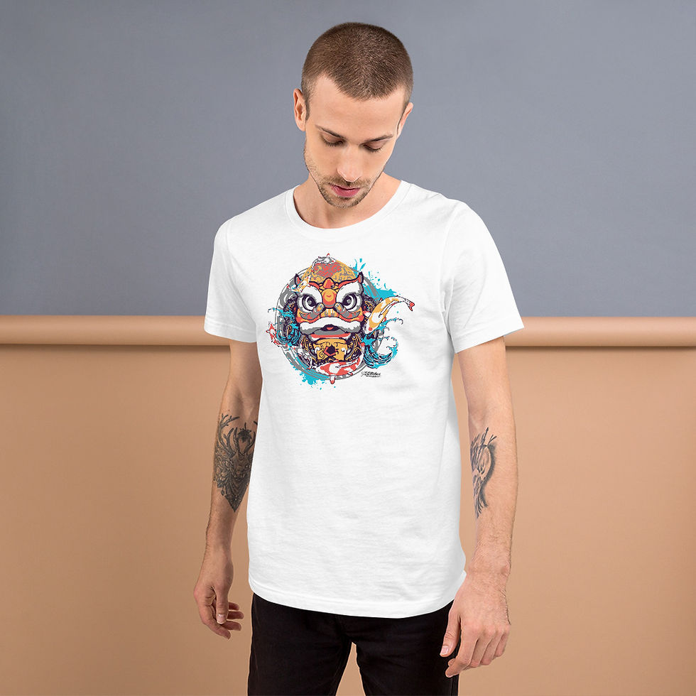 Thumbnail: Chinese Lion Short-Sleeve Unisex T-Shirt