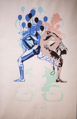 Screen print Self-Portrait 02