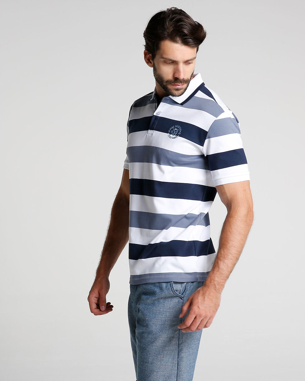 Miniatura: Camisa Polo Listras