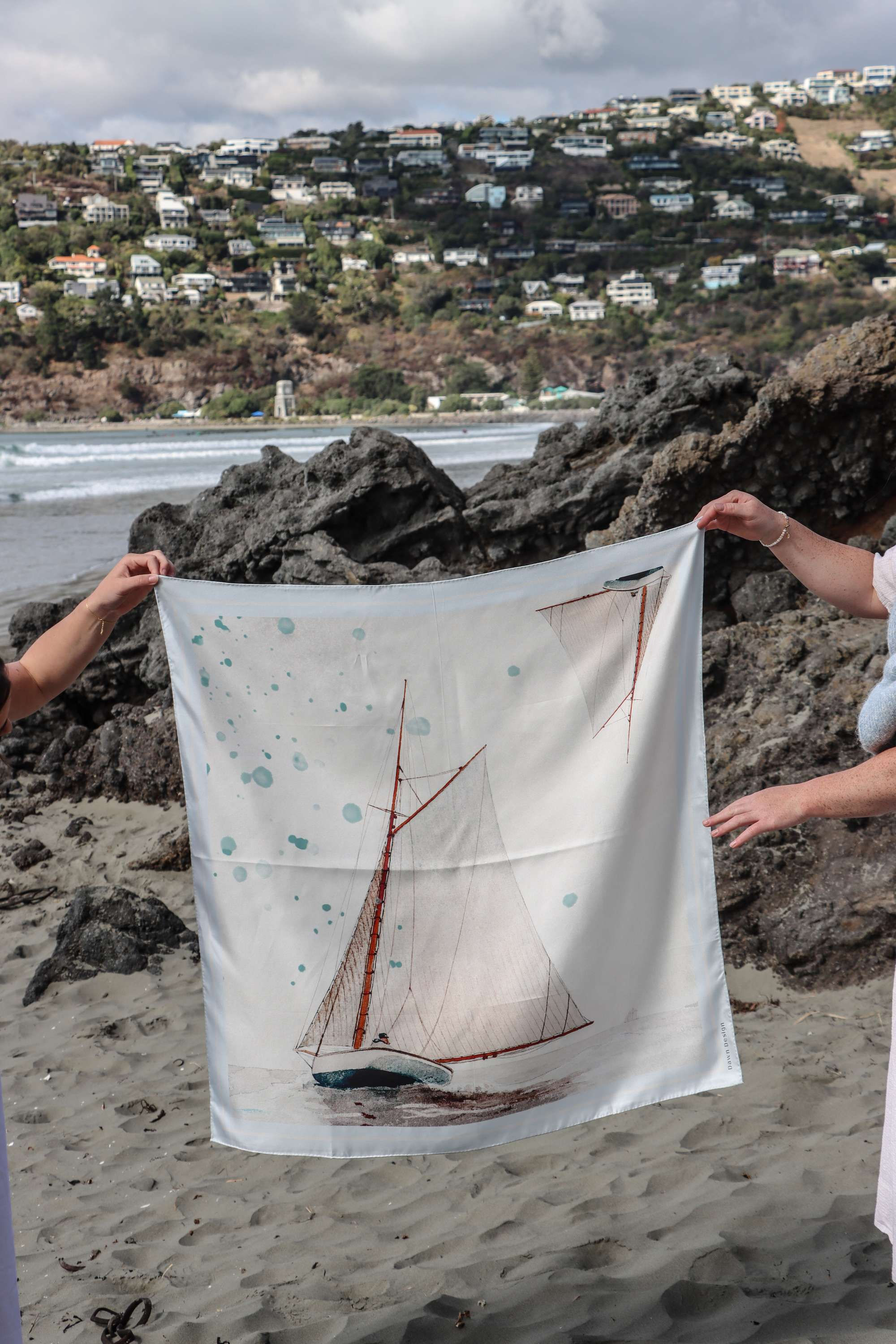 Sail Boat - Silk Scarf