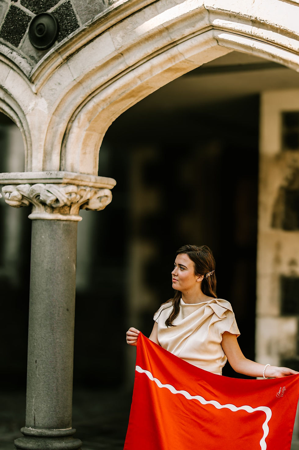 Thumbnail: Rio - Pure Red Silk Scarf