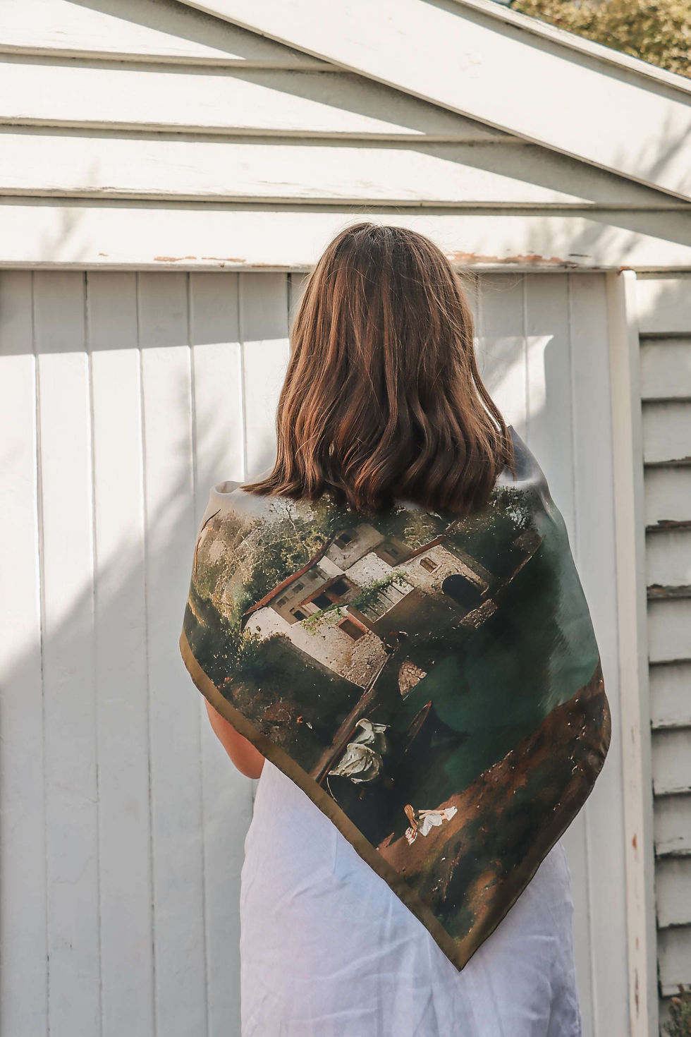 Thumbnail: Lakeside in Bellagio - Silk Scarf